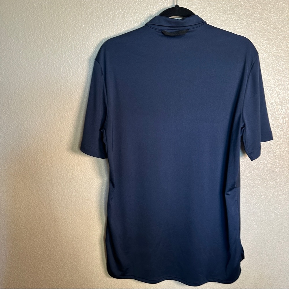 Nike Dri Fit‎ Blue Striped Polo Sz Medium - Picture 4 of 7